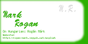mark rogan business card